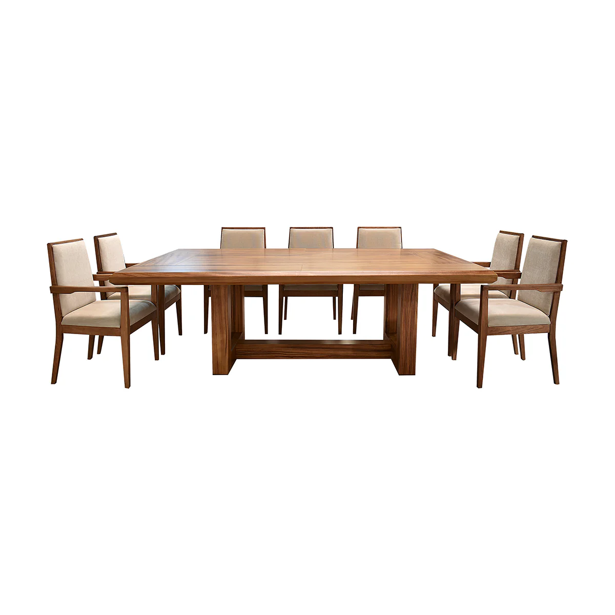 Comedor London - Parota 10  Sillas Beige - Image 3