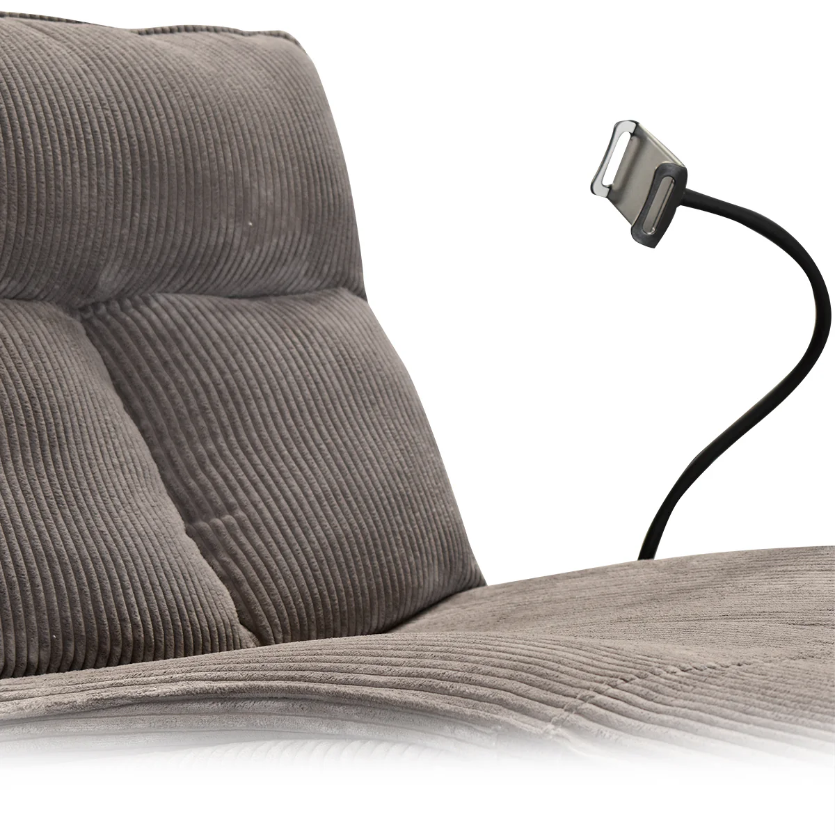 Sillón Giratorio Mecedora Reclinable de Tela Belle Sistema Manual- Lincoln Black - Image 36