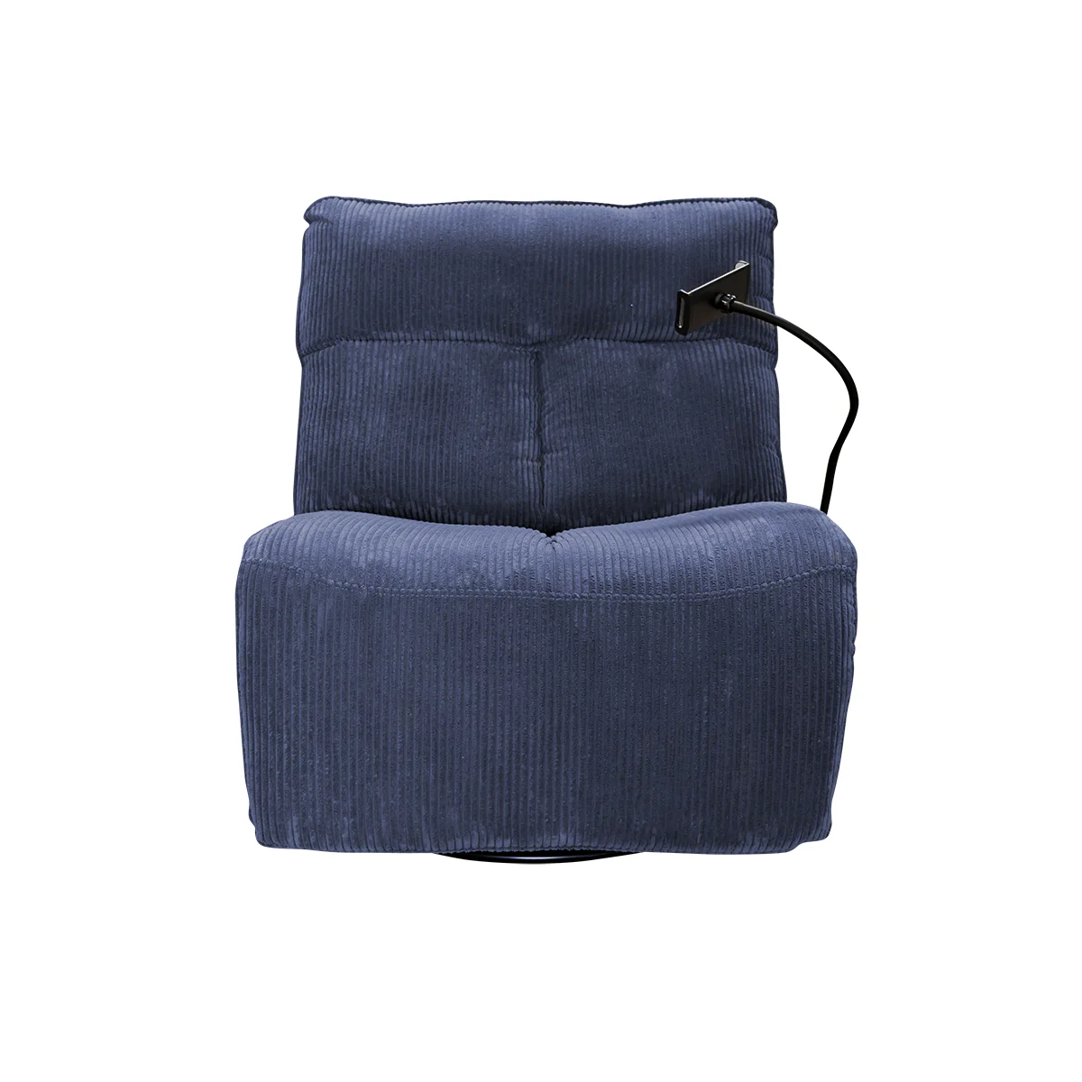 Sillón Giratorio Mecedora Reclinable de Tela Belle Sistema Manual- Lincoln Black - Image 16