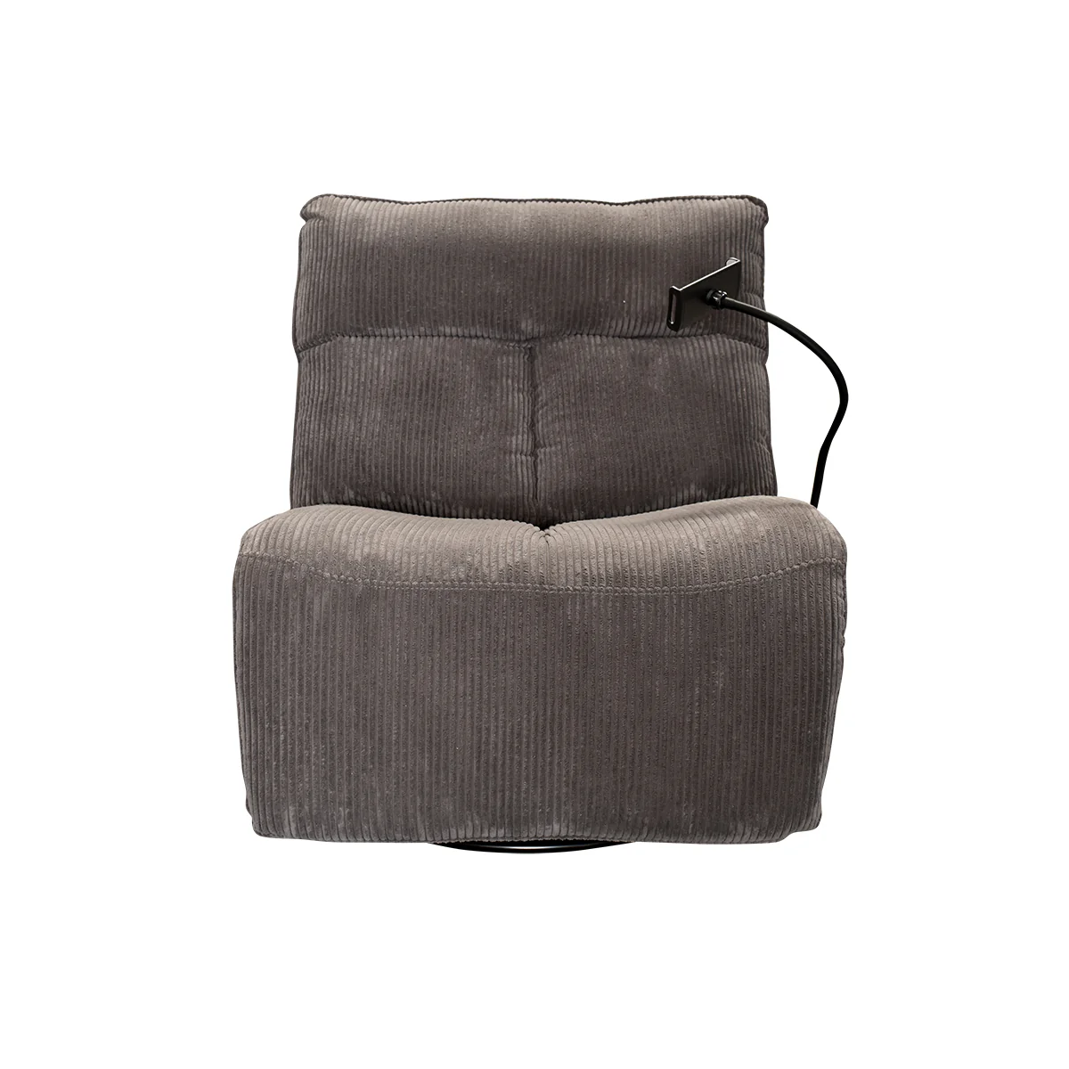 Sillón Giratorio Mecedora Reclinable de Tela Belle Sistema Manual- Lincoln Black - Image 34